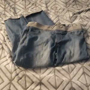 Frayed looking jeans